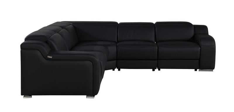1116 - 5-Piece L-Shaped Sectional Sofa In With 3 Power Recliners & Power Headrests