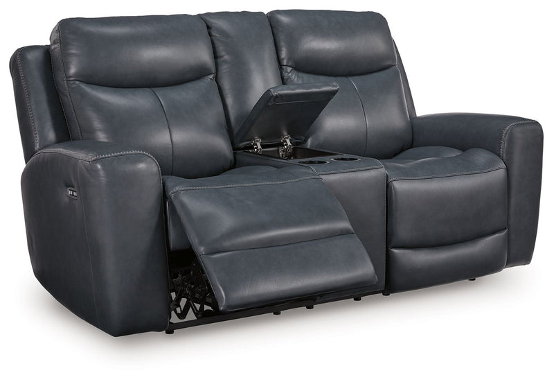 Next Move - Power Reclining Loveseat With Console / Adjustable Headrest - R&R Furniture Gallery (Fountain Valley, CA)