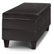 Avalon - Lift Top Rectangular Storage Ottoman - Tanners Brown - R&R Furniture Gallery (Fountain Valley, CA)