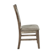 Dining Side Chair Set With Cushioned Back And Seat (Set of 2) - Weathered Gray / Natural - R&R Furniture Gallery (Fountain Valley, CA)