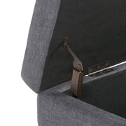 Castleford - Contemporary Storage Ottoman - R&R Furniture Gallery (Fountain Valley, CA)