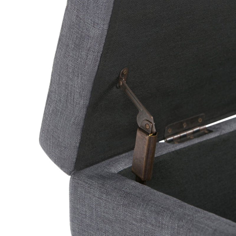 Castleford - Contemporary Storage Ottoman - R&R Furniture Gallery (Fountain Valley, CA)