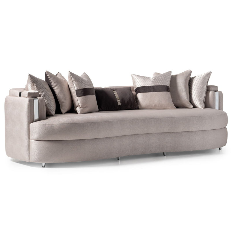 Carmela - Mansion Sofa - Zinc / Silver - R&R Furniture Gallery (Fountain Valley, CA)