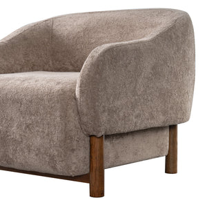 Modern Accent Chair With Recessed Arms And Tight Back