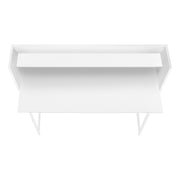 Computer Desk For Home Office, Laptop, Storage Shelves, Marble Look Contemporary & Modern - R&R Furniture Gallery (Fountain Valley, CA)