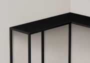 Corner Accent Console Table For Entryway, Contemporary & Modern - Black - R&R Furniture Gallery (Fountain Valley, CA)