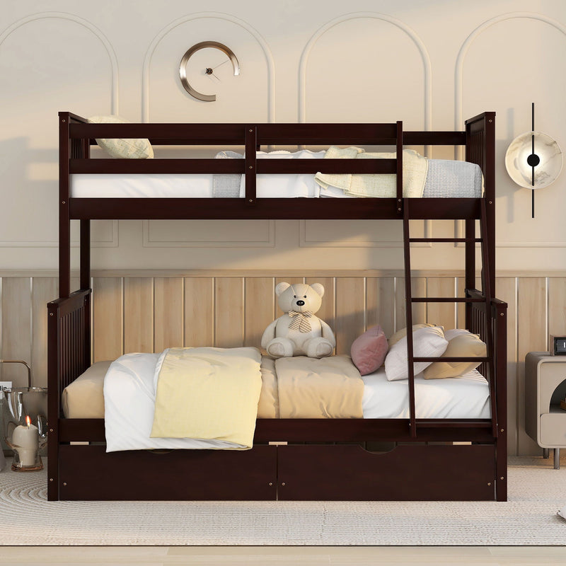 Bunk Bed With Ladders And 2 Storage Drawers - R&R Furniture Gallery (Fountain Valley, CA)