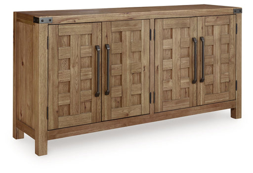 Ridgester - Dining Room Server - Light Brown - R&R Furniture Gallery (Fountain Valley, CA)
