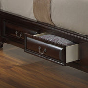 Elegant Glory Furniture LaVita storage bed with transitional design, featuring built-in storage drawers and a stylish headboard.