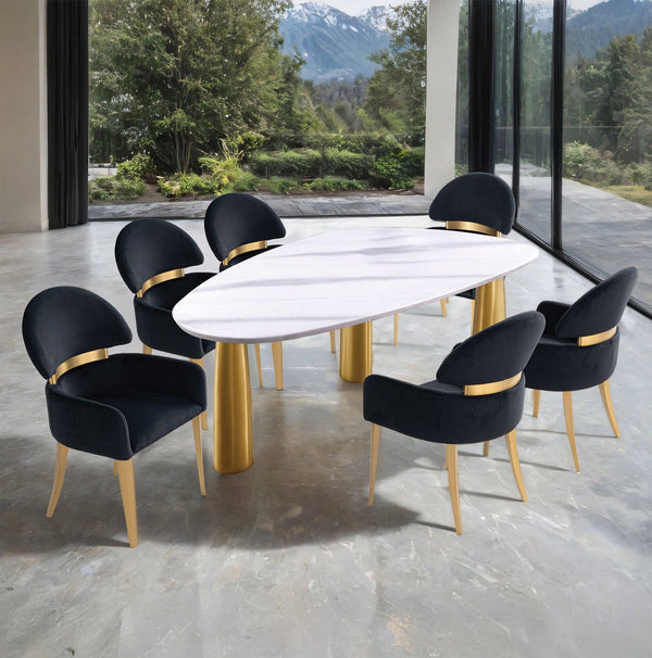 Northam - 7 Pc. Dining Table Set, Black Chair