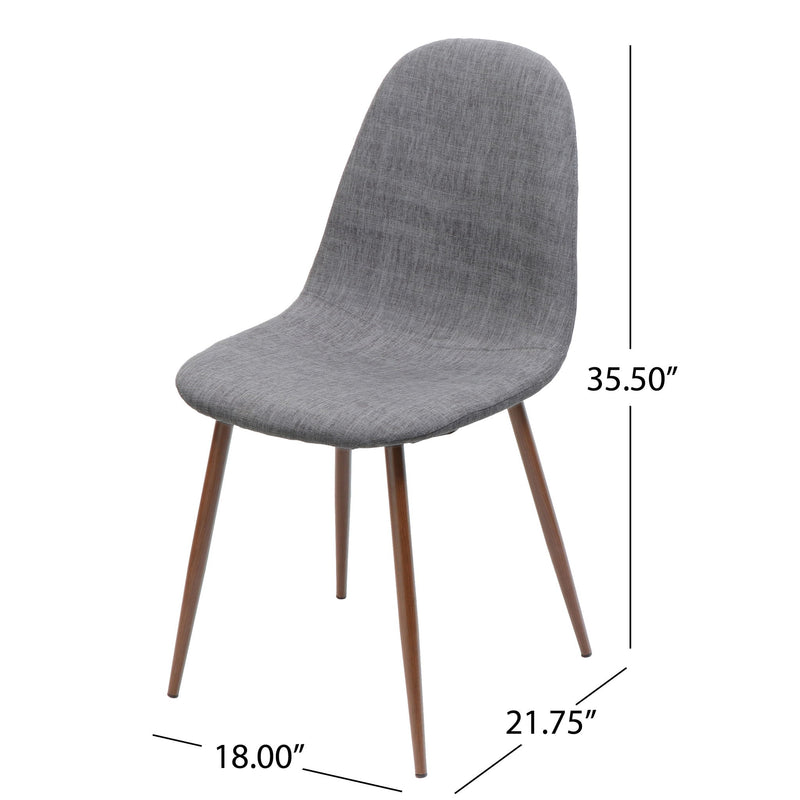 Elegant Dining Chair Set With Fabric - R&R Furniture Gallery (Fountain Valley, CA)
