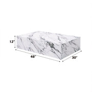 Fritzy - 48" Coffee Table - Engineered Stone - R&R Furniture Gallery (Fountain Valley, CA)