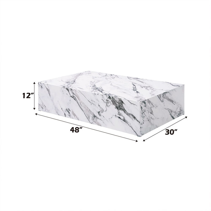 Fritzy - 48" Coffee Table - Engineered Stone - R&R Furniture Gallery (Fountain Valley, CA)