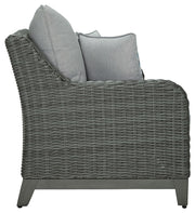 Elite Park - Loveseat w/Cushion - Gray - R&R Furniture Gallery (Fountain Valley, CA)