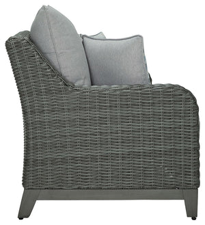 Elite Park - Loveseat w/Cushion - Gray - R&R Furniture Gallery (Fountain Valley, CA)