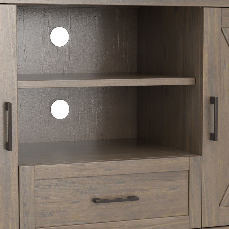 Ela - Medium TV Stand - Smoky Brown - R&R Furniture Gallery (Fountain Valley, CA)