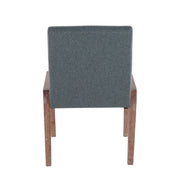 Two contemporary Lumi Source Carmen chairs with sleek design and light wood legs, shown in a set of two.
