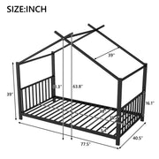 Metal House Platform Bed With Modern Design And Durable Frame - R&R Furniture Gallery (Fountain Valley, CA)