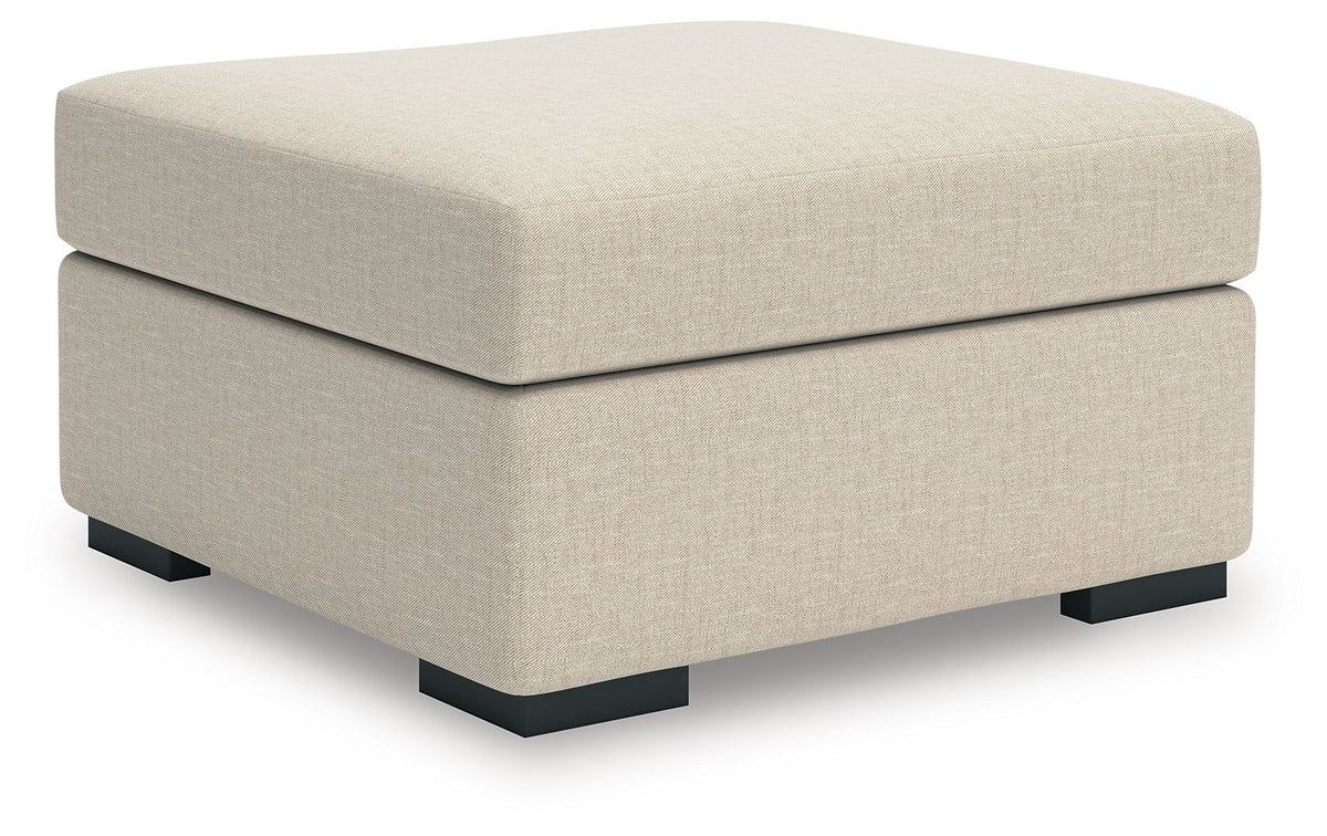 LadyMae - Oversized Accent Ottoman - Twill - R&R Furniture Gallery (Fountain Valley, CA)