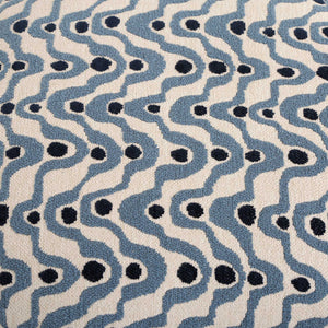Cas - Fabric Ottoman - Blue