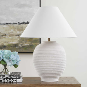 Rocio - Ceramic Table Lamp - White