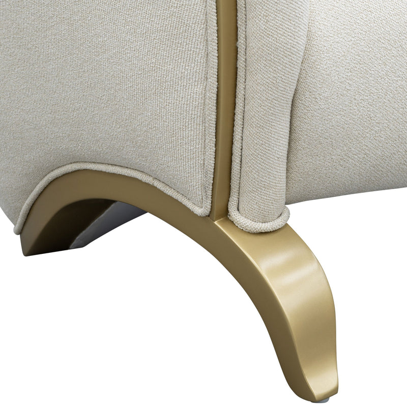 Scotts Square - Matching Chair - Cornsilk / Light Champagne - R&R Furniture Gallery (Fountain Valley, CA)