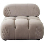 Paloma Armless Chair in Mink Tan Velvet