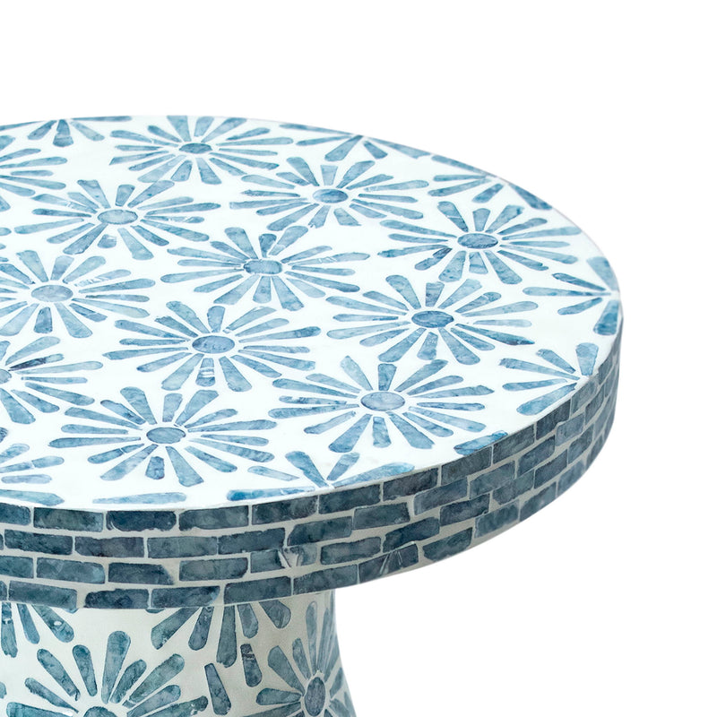 Halio - Checkered Shell Side Table - R&R Furniture Gallery (Fountain Valley, CA)