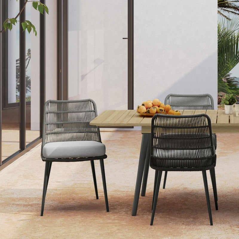 Beachside - Outdoor Dining Chair (Set of 2) - Gray - R&R Furniture Gallery (Fountain Valley, CA)