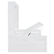 Daybed With All-In-One Cabinet And Shelf - R&R Furniture Gallery (Fountain Valley, CA)