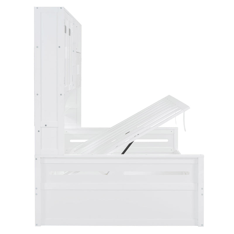 Daybed With All-In-One Cabinet And Shelf - R&R Furniture Gallery (Fountain Valley, CA)