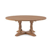 Classic Home Marina 72-inch dining table in Hampton Sand with a sleek wooden surface and sturdy legs for elegant dining spaces.