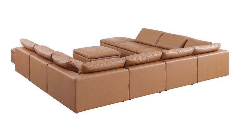 1100 - Top-Grain Italian Leather 11-Piece Sectional With Chaise