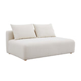 Hangover - Boucle Modular Loveseat - Cream - R&R Furniture Gallery (Fountain Valley, CA)