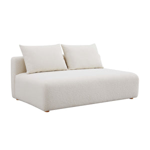 Hangover - Boucle Modular Loveseat - Cream - R&R Furniture Gallery (Fountain Valley, CA)