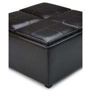 Avalon - Square Coffee Table Storage Ottoman - Tanners Brown - R&R Furniture Gallery (Fountain Valley, CA)