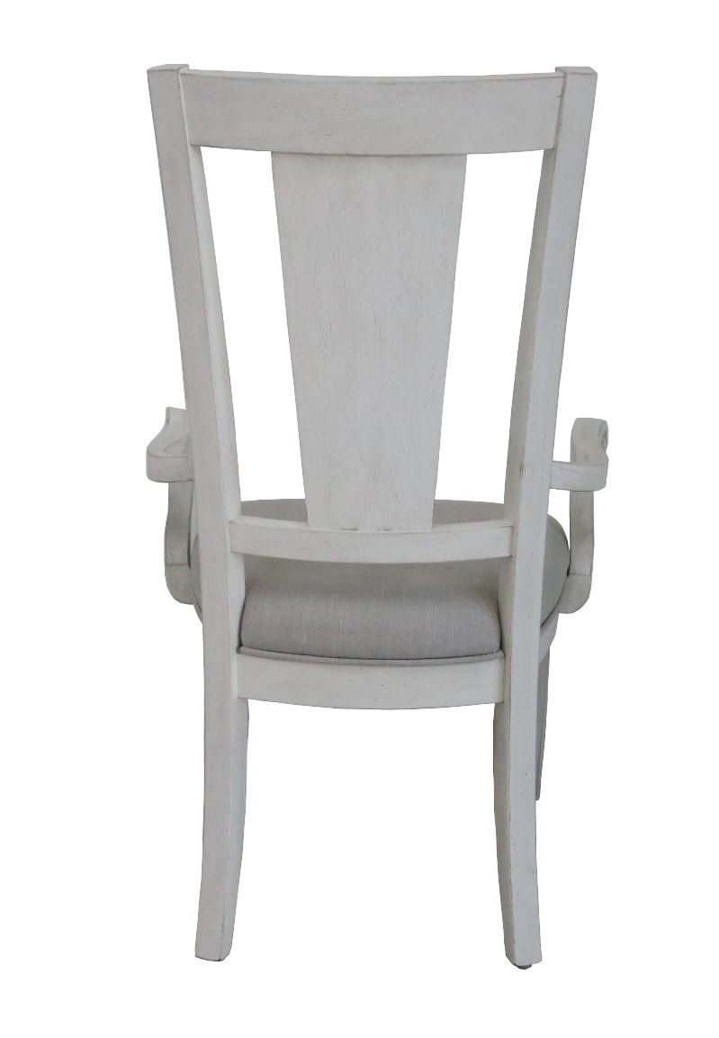 Katia - Arm Chair (Set of 2) - Light Gray Linen & Weathered White - R&R Furniture Gallery (Fountain Valley, CA)
