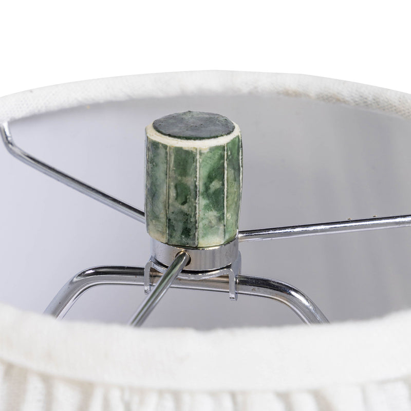 Yaya - Capiz Shell Table Lamp - Green - R&R Furniture Gallery (Fountain Valley, CA)