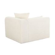 Tarra - Fluffy Oversized Corduroy Modular Corner Chair - R&R Furniture Gallery (Fountain Valley, CA)