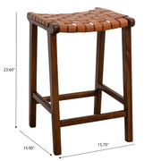 James - Mid-Century Modern Genuine Counter Stool - R&R Furniture Gallery (Fountain Valley, CA)