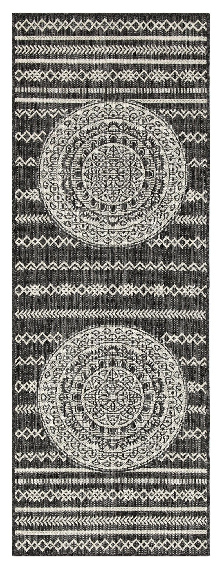 Sunshine - 5'3" X 7'3" Indoor, Outdoor Area Rug - Anthracite - Polypropylene - R&R Furniture Gallery (Fountain Valley, CA)