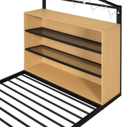 Bed House Frame With Shelves And Lights - R&R Furniture Gallery (Fountain Valley, CA)