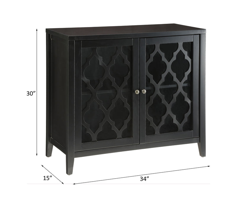 Ceara - Console Cabinet - Black - R&R Furniture Gallery (Fountain Valley, CA)