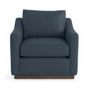 Classic Home Aspen accent arm chair with plush fabric and wooden legs, ideal for living room or reading nook.