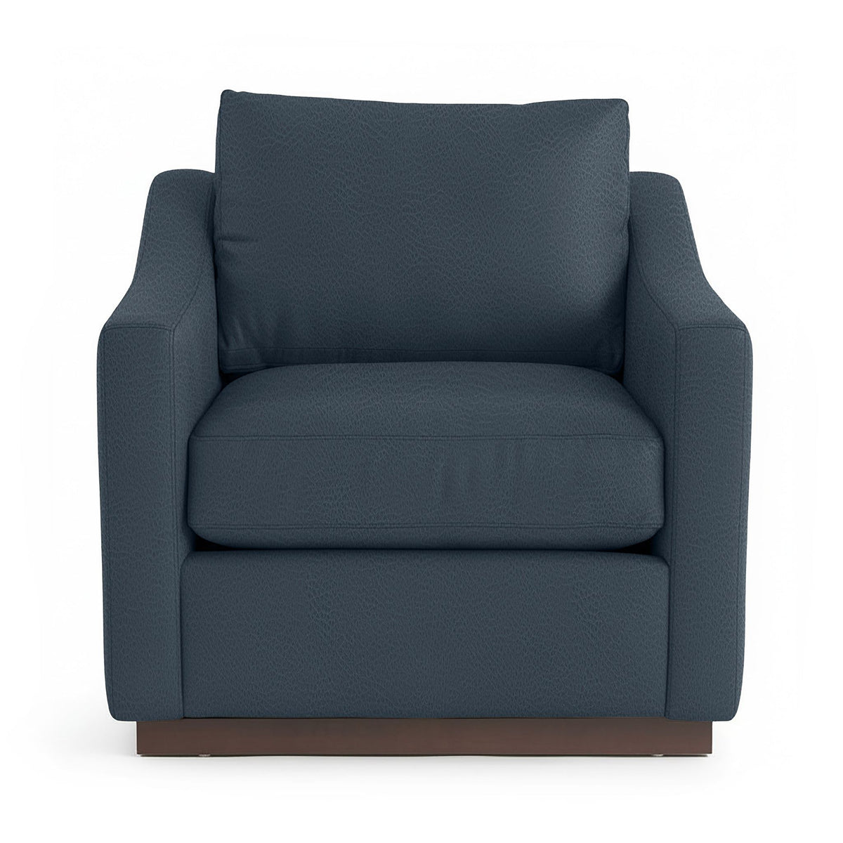 Classic Home Aspen accent arm chair with plush fabric and wooden legs, ideal for living room or reading nook.