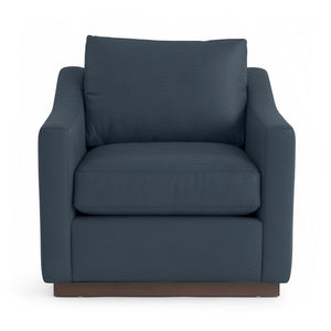 Classic Home Aspen accent arm chair with plush fabric and wooden legs, ideal for living room or reading nook.