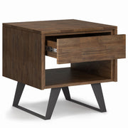 Lowry - Handcrafted End Table - R&R Furniture Gallery (Fountain Valley, CA)