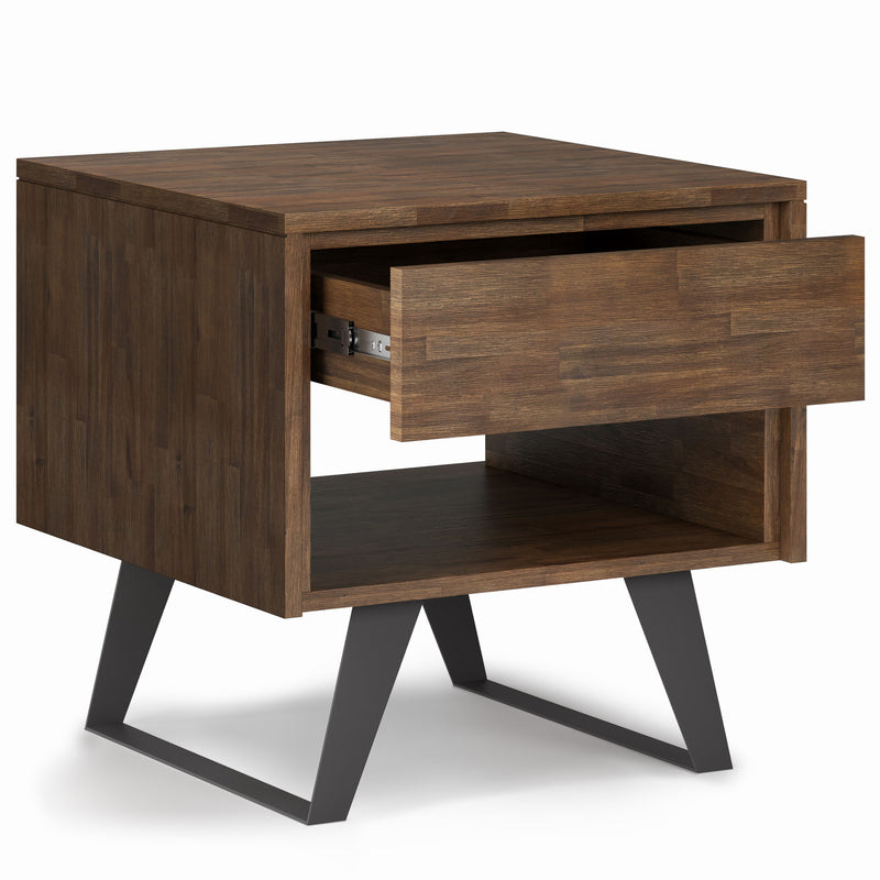 Lowry - Handcrafted End Table - R&R Furniture Gallery (Fountain Valley, CA)
