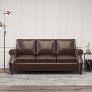 Contemporary 3 Seater Sofa With Nailhead Trim - R&R Furniture Gallery (Fountain Valley, CA)
