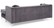 Delray - Micro Suede Sofa Chaise - R&R Furniture Gallery (Fountain Valley, CA)